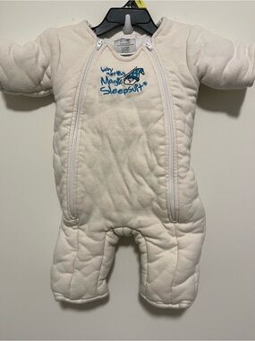 Baby Merlin's Magic Sleepsuit Cream Quilted One-Piece